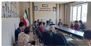 نشست هم اندیشی فرماندهان حوزه ها و پایگاه های روستایی بسیج‌ آوج برای فرهنگ سازی مدیریت مصرف آب برگزار شد