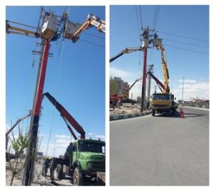 اصلاح شبكه برق و تقویت ولتاژ تعدادی از روستاهای بخش باسمنج