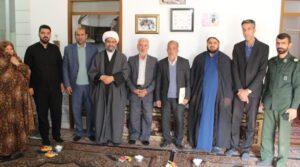 تجلیل از همکار جانباز امور آبفای بشرویه با حضور مسئولان شهرستان