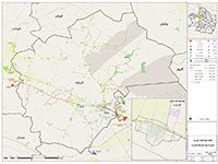 نقشه پلات GIS شبکه فشار متوسط، برای ۶ شهرستان خراسان رضوی تهیه شد