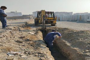 اجرای عملیات توسعه شبکه آبرسانی در اندیشه
