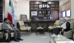 دیدار مدیرعامل شرکت توزیع نیروی برق جنوب استان با رئیس کل دادگستری استان