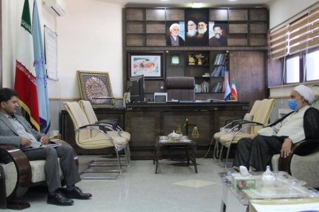 دیدار مدیرعامل شرکت توزیع نیروی برق جنوب استان با رئیس کل دادگستری استان