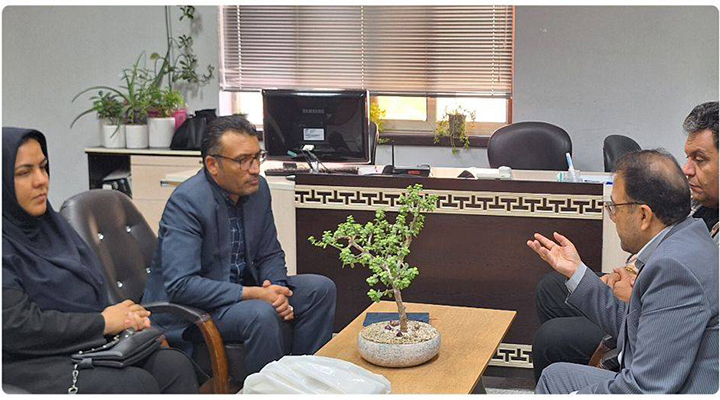 دیدار مدیر روابط عمومی شرکت با مدیران حوزه خبر صدا و سیمای استان