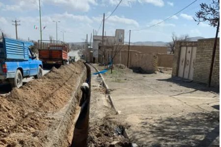 شبکه توزیع آب فرسوده شهر ساروق ، بازسازی شد