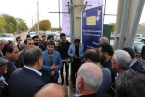 کلنگ‌ پروژه توسعه و اصلاح شبکه و روشنایی معابر برق