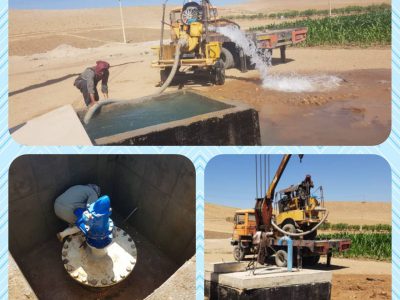 شروع عملیات تعویض واشرهای شیرآلات و اتصالات مسیر خط انتقال آب شرب از سد گاوشان به کرمانشاه