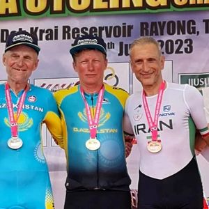مدال برنز در رقابت‌های دوچرخه‌سواری جاده‌ای قهرمانی آسیا