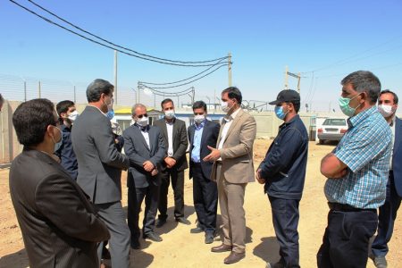 بازدید رئیس امور نظام فنی و اجرایی سازمان برنامه و بودجه کشور از زیرساخت‌های برق شهرستان مهریز