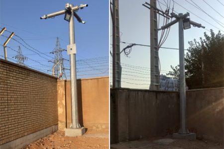بهره برداری از پروژه نصب سیستم های نظارت تصویری در امور برق شهرستان خانمیرزا 