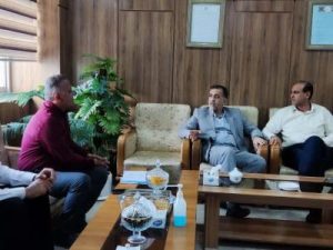 دیدار مدیر عامل شرکت آبفا فارس با فرماندار شهرستان خفر