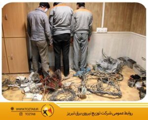 دستگيري-سارقان-سيم-و-کابل-در-تبريز