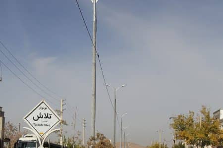 افتتاح پروژه روشنایی شهرک رکن اباد توسط شرکت توزیع برق شیراز