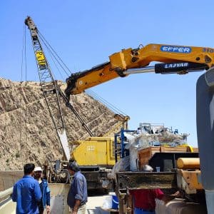 انتقال موفقیت آمیز پاوریونیت دریچه های آبگیر واحد شماره 4 سد شهید عباسپور
