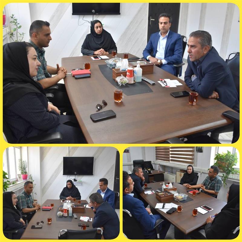 برگزاری جلسه با بیمه ملت جهت بررسی میزان توانمندی در ارائه خدمات