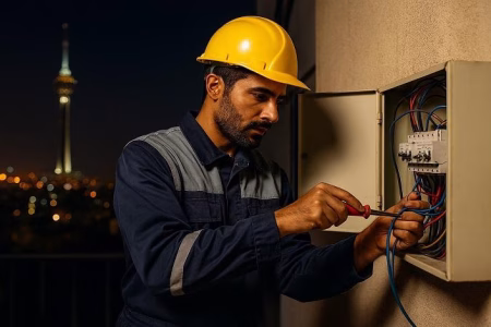 تهران برقکار؛ اعزام فوری برقکار شبانه روزی ساختمان به تمام محله ها