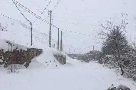 ثبت ۱۴۲ سانتی متر برف در ایستگاه  درازنو در ارتفاعات جنوب شهرستان کردکوی
