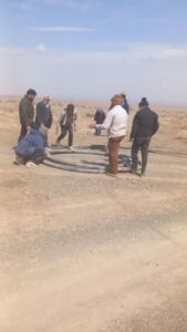 فعالیت‌های عمرانی و خدمات آبرسانی به مشترکان روستای گناباد