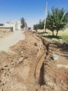 اصلاح شبکه قسمتی از شبکه شهر ششتمد با مشارکت شهرداری