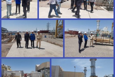 نیروگاه گازی زاهدان : بازدید از روند اجرایی پروژه واحدهای۴۲ مگاواتی