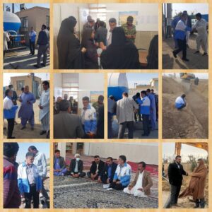 تلاش آبفای شهرستان زهک در سخت‌ترین روزهای آبی