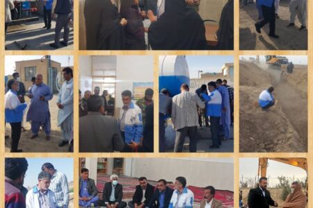 تلاش آبفای شهرستان زهک در سخت‌ترین روزهای آبی