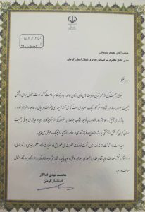 کسب رتبه برتر رویداد جایزه ملی جوانی جمعیت