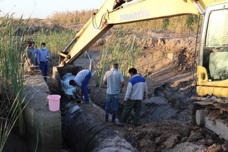 پایان تعمیر خط انتقال ۱۸۰۰ میلی متر GRP قیصریه به شهرهای جنوبی استان