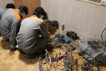 جرم سرقت کابل برق در سال جدید