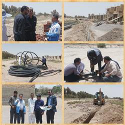 اجرای تاسیسات آبرسانی طرح نهضت ملی مسکن در شهرستان زهک