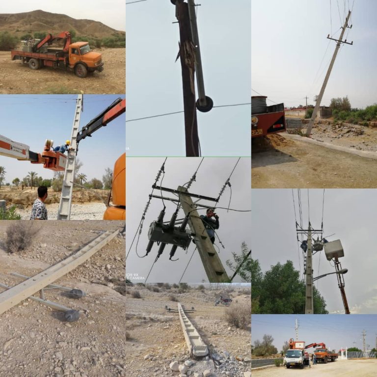 سامانه مونسون ۱۲۶ میلیارد ریال به تاسیسات برق استان بوشهر خسارت زد