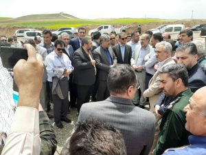 بازدید معاون حقوقی، پشتیبانی و امور مجلس وزارت نیرو از پروژه های آبی کردستان