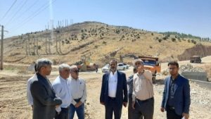 بازدید فرماندار شهرستان کهگیلویه از ساختگاه سد سرپری