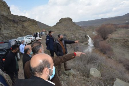 بازدید کمیته هماهنگی رودخانه های مرزی از رودخانه سومبار خراسان شمالی