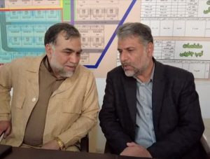 بازدید مشاور وزیر نیرو از زیرساخت های تاسیسات آب و فاضلاب مسکن ملی یزد