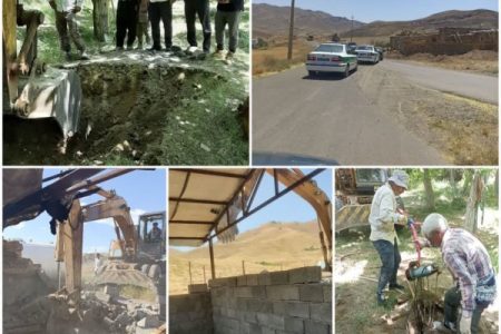 مسدود و پر کردن ۱۲ حلقه چاه غیر مجاز دستی در حوزه آبریز سد تهم