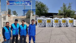 خدمت رسانی تیم فنی آبفای یزد به زائران اربعین