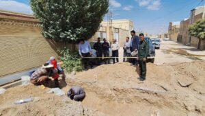 اصلاح شبکه آبرسانی روستایی خاتم