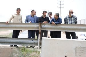 بازدید مدیرعامل شرکت آب منطقه ای قزوین از شبکه آبیاری دشت قزوین و تاسیسات وابسته
