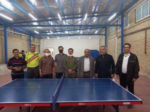 بزرگترین سالن اختصاصی تنیس روی میز استان در شرکت آب منطقه‌ای خراسان رضوی افتتاح شد