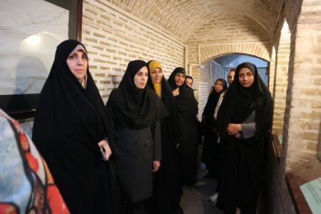 مشاور وزیر نیرو در امور زنان و خانواده از موزه آب یزد بازدید کرد