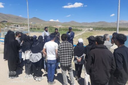 بازدید دانشجویان دانشگاه اصفهان از سد باغکل خوانسار