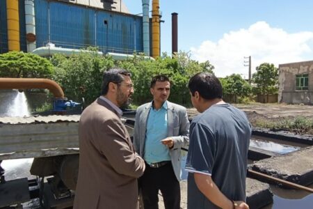 رئیس گروه امور مشترکین آب منطقه ای زنجان از کارخانه ذوب خلیج فارس بازدید کرد