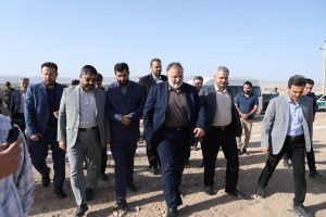 کلنگ زنی پروژه احداث کانال های درجه 1 و 2 شبکه آبیاری سد نهب