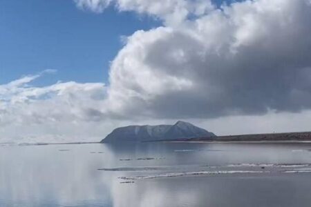 تراز دریاچه ارومیه ۲۶ سانتی‌متر افزایش یافته است