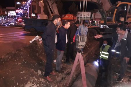 عملیات اصلاح فشار آب آشامیدنی شهر محمدیه قزوین اجرا شد