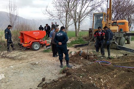 انسداد 10 حلقه چاه غیر مجاز، در بخش مرکزی میاندربند شهرستان کرمانشاه