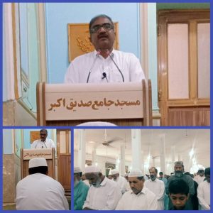 حضور مسئول امور بهره‌برداری ناحیه سراوان در نماز جمعه