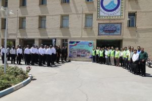 برگزاری مانور «حفاظت از مقر» در تصفیه خانه آب بابا شیخعلی آبفای استان اصفهان