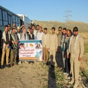 تجدید میثاق دوباره پرسنل شرکت توزیع نیروی برق استان لرستان با شهدای منطقه عملیاتی بازی دراز خانقاه عارفان